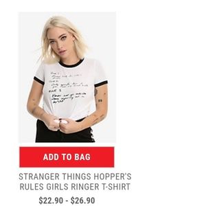 White hot topic shirt